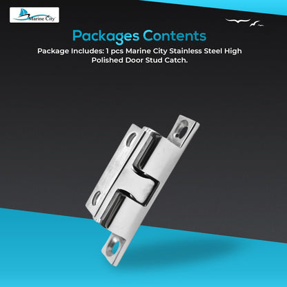 Marine City Stainless Steel Spring Ball Door Stud Catch – Corrosion-Resistant
