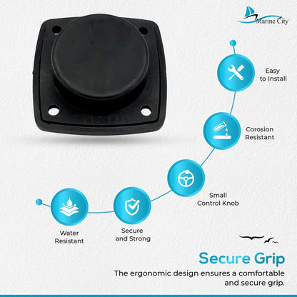 Marine City Black Nylon Pull Handle Durable, Corrosion-Resistant, Ergonomic Grip MARINE CITY