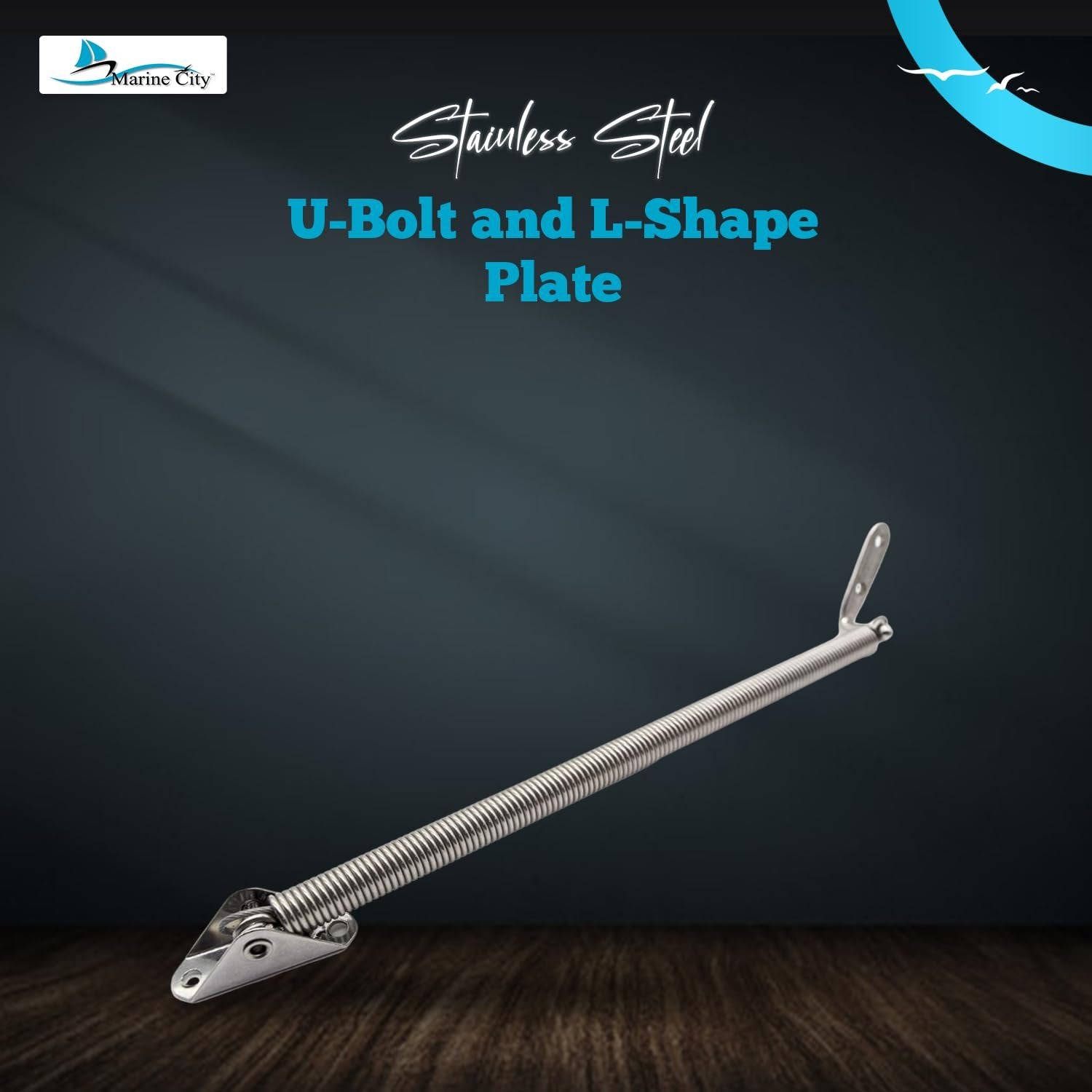 304 Stainless Steel Hatch Spring Adjuster 8-7/16” - Marine City ...