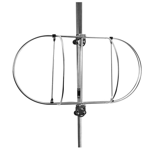 Marine City 304 Stainless Steel Folding Fender Rack with Stanchion Clamps Marine City