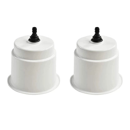 Marine City White Closeable Plastic Cup Holder with Drain – Fits 30 oz Marine City Hardware