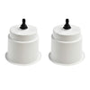 Marine City White Closeable Plastic Cup Holder with Drain – Fits 30 oz