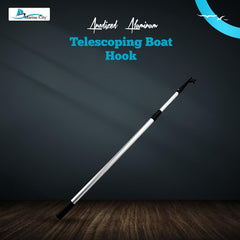 Marine City 3-Step Telescoping Boat Hook – Anodized Aluminum, Adjustable