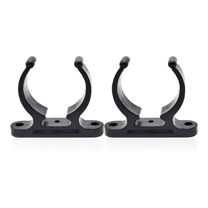 Marine City Clip de almacenamiento con gancho para escalera de nailon negro de 1-1/2 pulgadas (2 por paquete)
