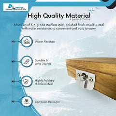 Marine City Hatch Lock Fastener – 316 Stainless Steel, Deck & Cabinet Latch