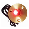 Marine City Bajo el agua Luz LED roja Tapón de drenaje de latón impermeable con base Tapón de drenaje de tornillo de bronce Agujero de 1 pulgada Pesca bajo el agua utilizado para luces de yates y piscinas marinas