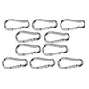 Marine City 316 Mosquetones de acero inoxidable de 4 pulgadas/gancho de presión para escalada, pesca, senderismo (10 unidades) 