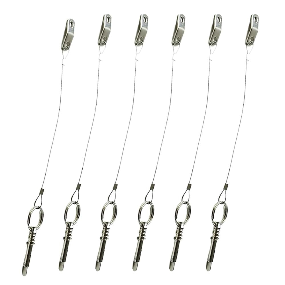Marine City 316 Stainless Steel Quick Release Pins with Drop Cam & Spring(6 Pcs)