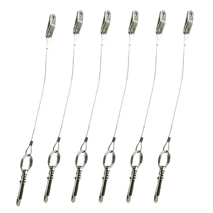 Marine City 316 Stainless Steel Quick Release Pins with Drop Cam & Spring(6 Pcs)