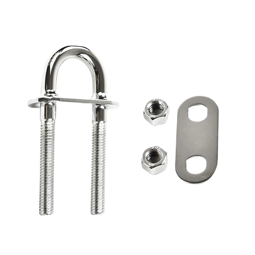 Marine City Boat Stern Bow Eye Tie Down U-Bolt – Stainless Steel, Durable