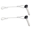 MARINE CITY Pull Pin & Lanyard with Nylon Knob – 3/16" Stainless Steel (2 Pcs)