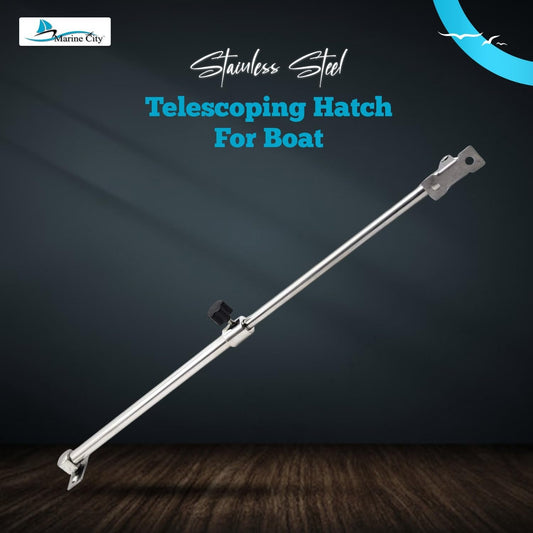 Marine City Stainless-Steel Telescoping Hatch Window Adjuster–Heavy Duty 10”–17” Marine City Hardware