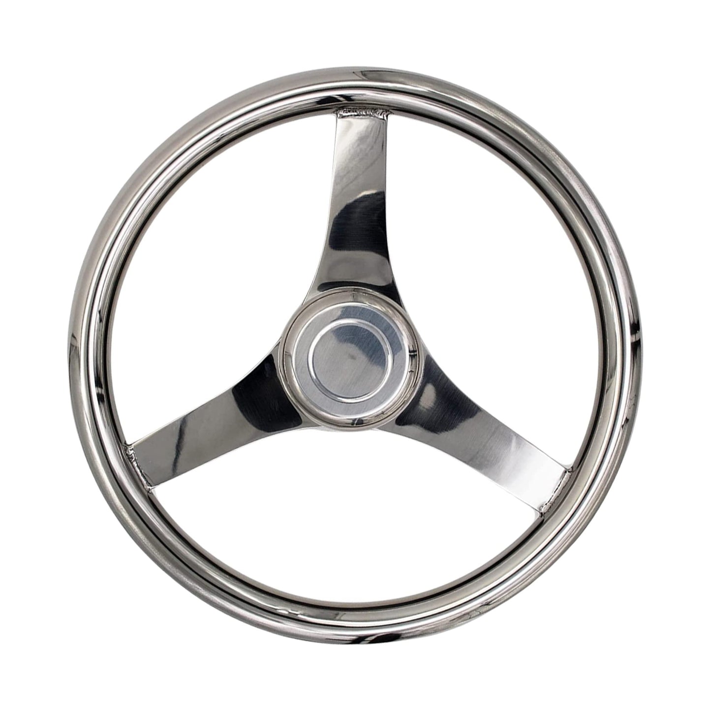 MARINE CITY Volante deportivo de acero inoxidable de grado marino de 13-1/2"
