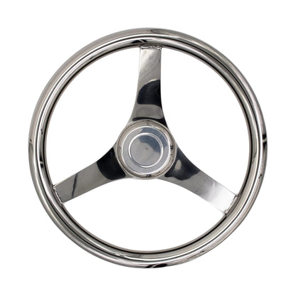 MARINE CITY Volante deportivo de acero inoxidable de grado marino de 13-1/2"