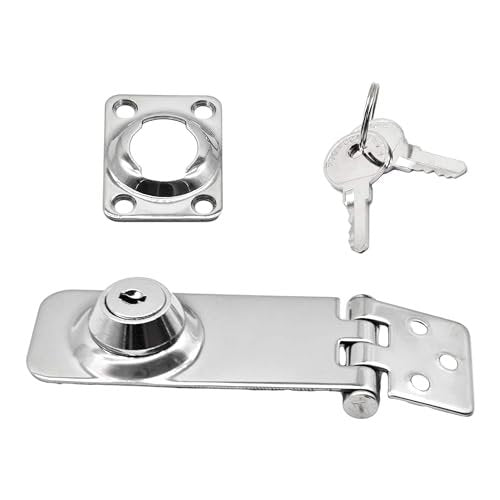 MARINE CITY Stainless Steel Marine Safety Locking Hasp – Corrosion-Resistant