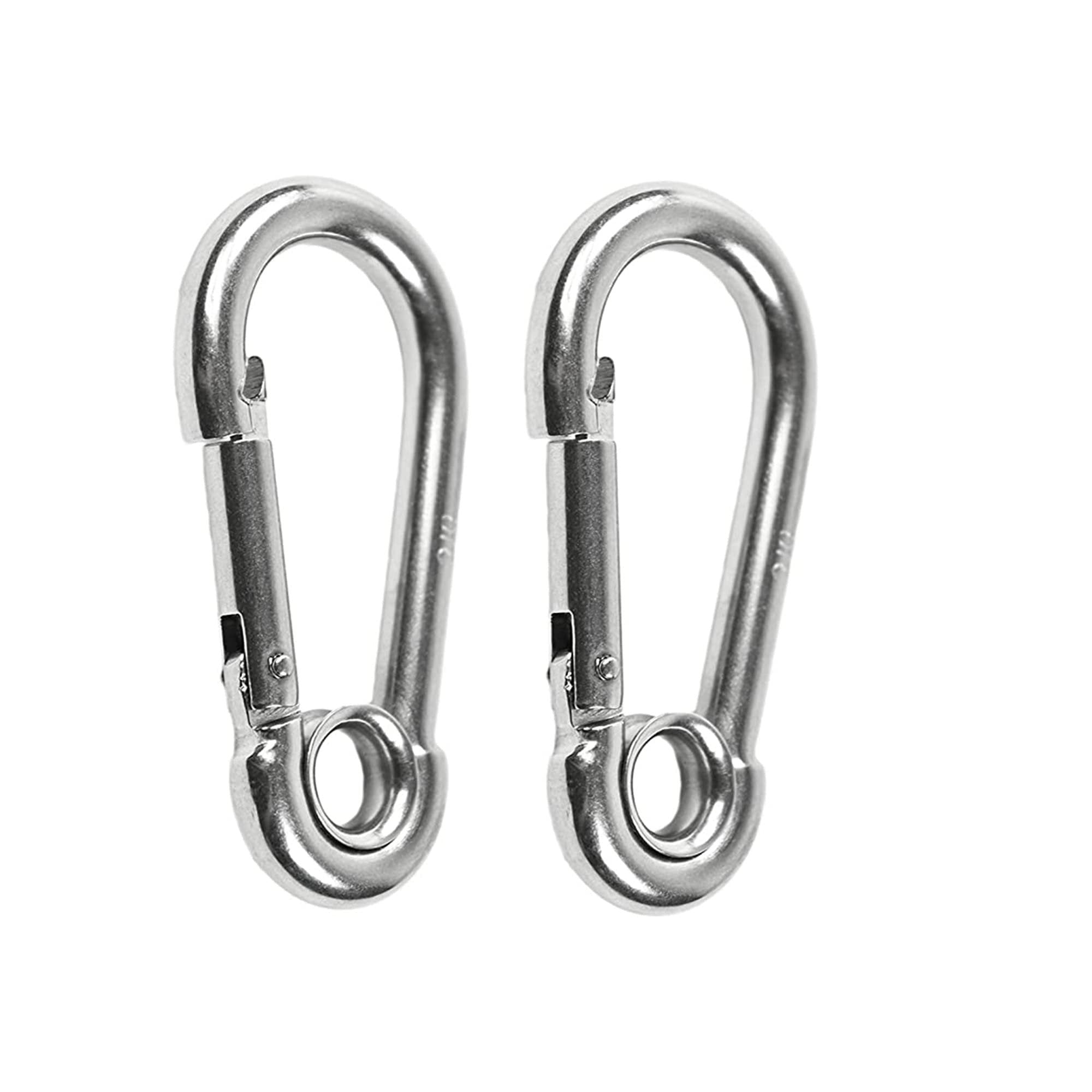 MARINE CITY 316 Stainless-Steel 2-3/8” Carabiners/Clip Snap Hook for Sailing, Fishing, Hiking
