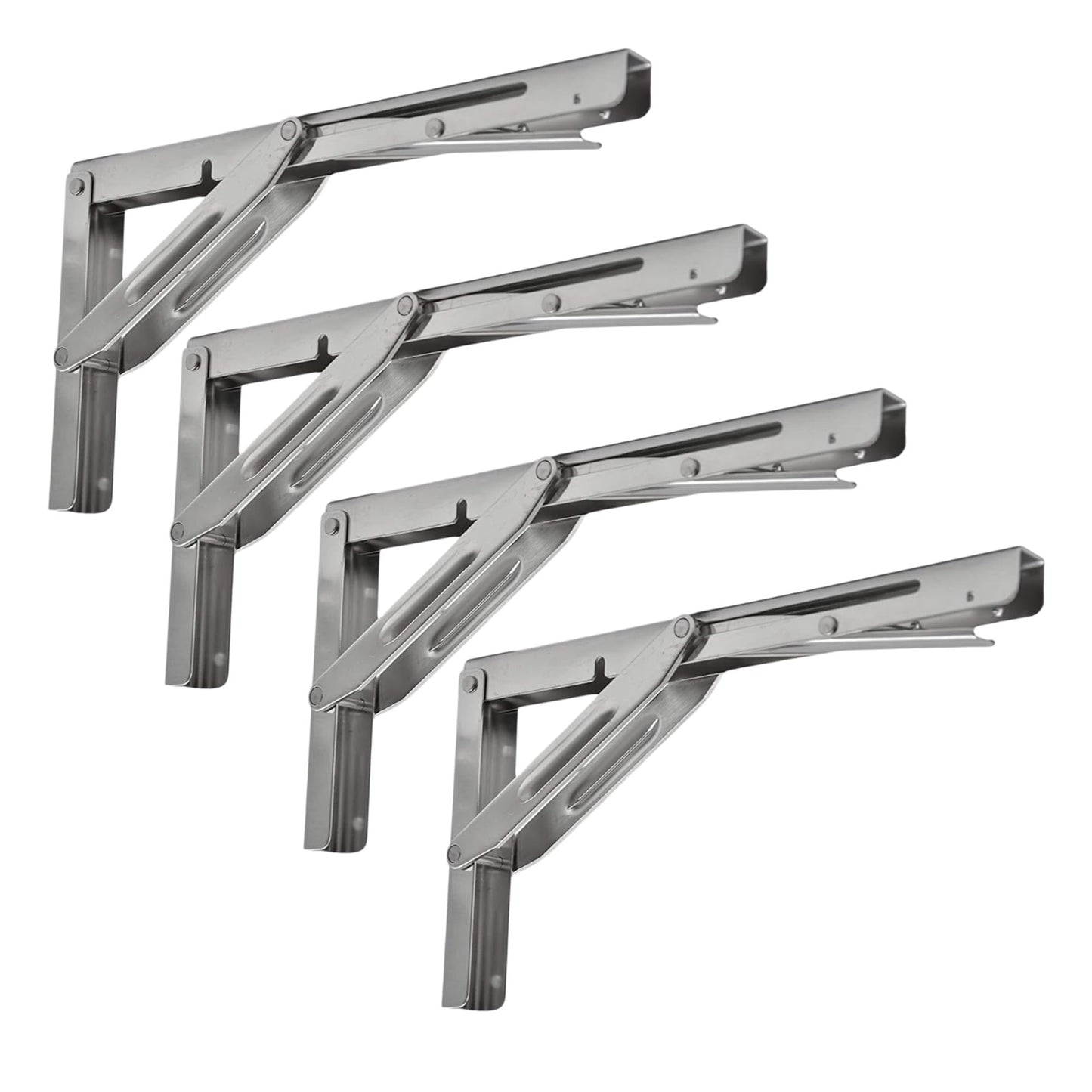 Marine City 304 Stainless Steel Table Bracket – 12” Folding Shelf Bracket