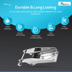 Marine City 200 mm / 1-7/8 inches Stainless-Steel Fair-Lead Boat Bow Anchor Roller Holder