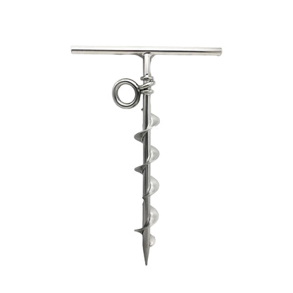 Marine City Spiral Ground Anchor with O-Ring – 304 Stainless Steel, Durable Marine City