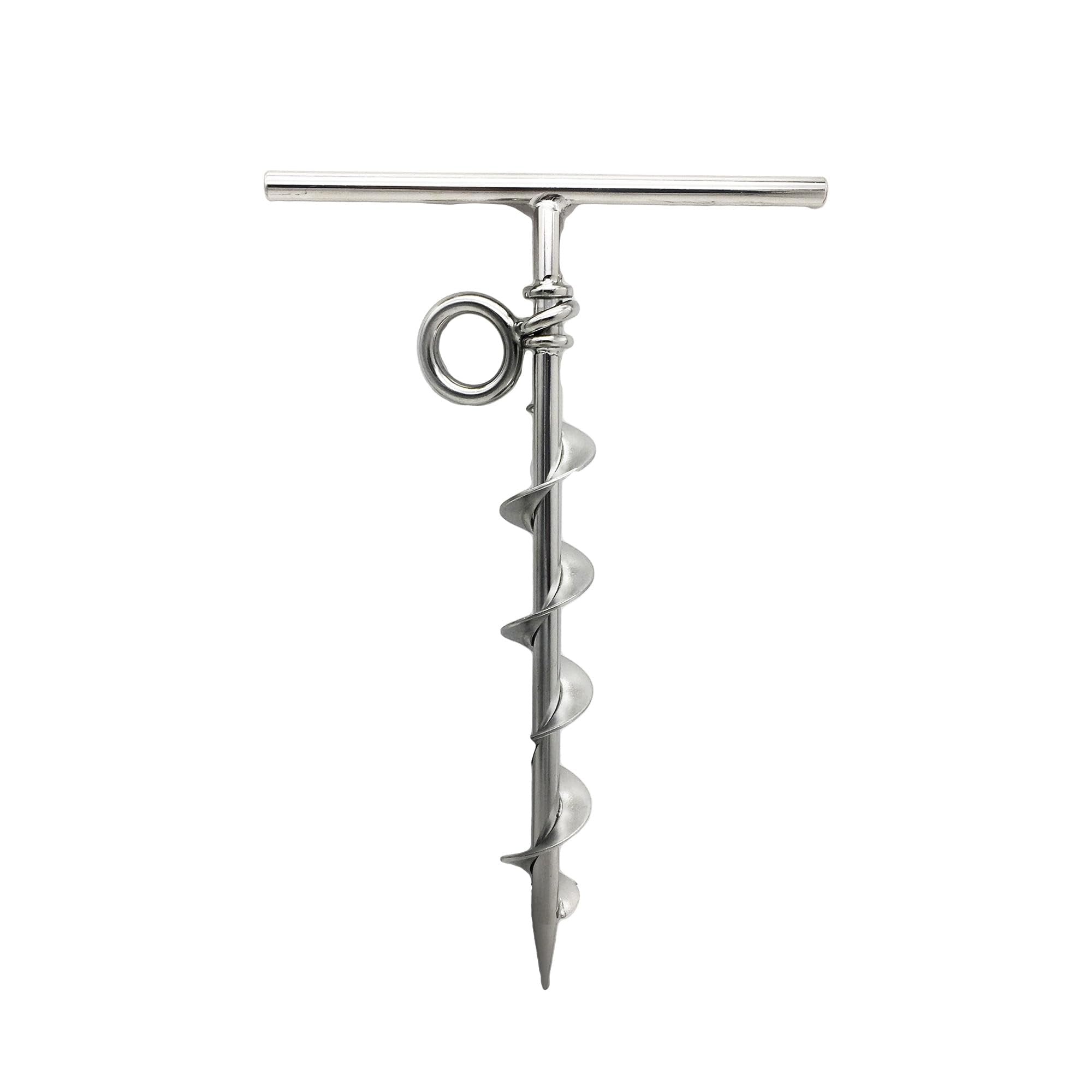 Marine City Spiral Ground Anchor with O-Ring – 304 Stainless Steel, Durable