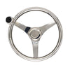 MARINE CITY 13-1/2" Marine Grade 316 Stainless Steel Sports Steering Wheel with Stainless Steel Knob
