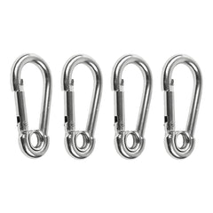 Marine City Carabiner Clip Snap Hook with Ring – Stainless Steel, 2-3/8
