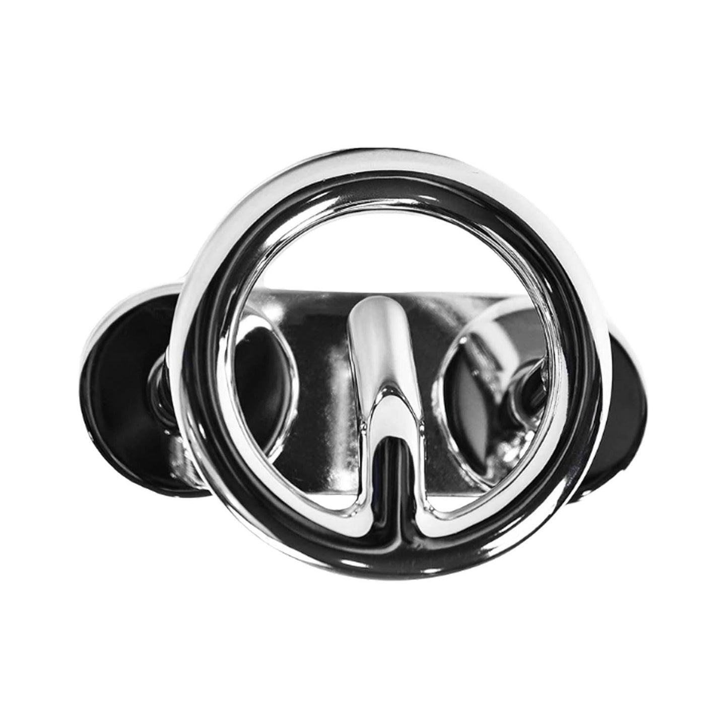 Marine City Espejo de popa marino de acero inoxidable, fuerte y duradero, acabado pulido fino, gancho de remolque para esquís para barcos, yates marinos, accesorios para deportes acuáticos (3/8" × 2-1/2")