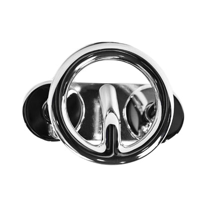 Marine City Espejo de popa marino de acero inoxidable, fuerte y duradero, acabado pulido fino, gancho de remolque para esquís para barcos, yates marinos, accesorios para deportes acuáticos (3/8" × 2-1/2")