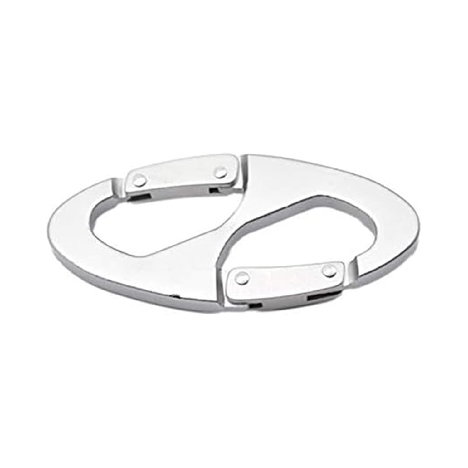 Mosquetón con gancho a presión/hebilla de aleación de aluminio en forma de 8 para exteriores (1 unidad)