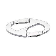 Mosquetón con gancho a presión/hebilla de aleación de aluminio en forma de 8 para exteriores (1 unidad)