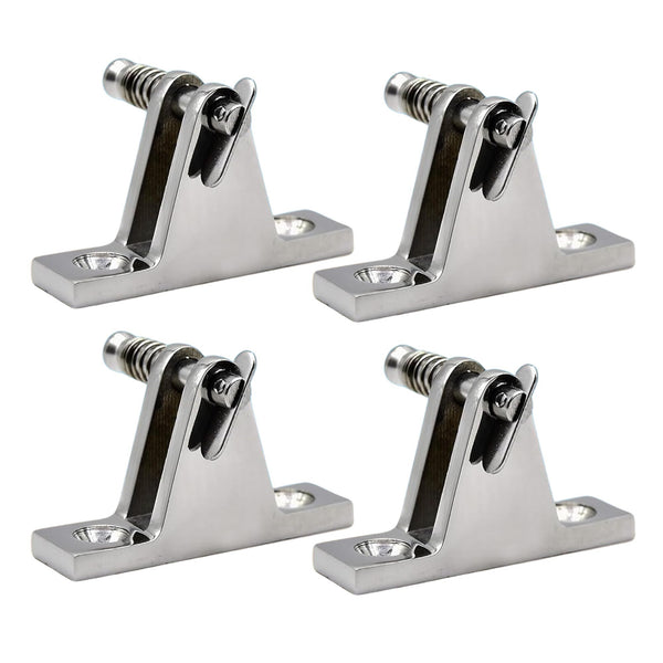 MARINE CITY 90° Bimini Top Hinge with Quick-Release Pin Stainless Steel (4 Pcs)
