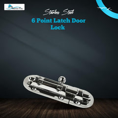 Marine City Boat Acero inoxidable 316 Pestillos de puerta con perno de barril resistente/cerradura Fijación de 6 puntos (Tamaño: 3-1/2 pulgadas × 1-1/2 pulgadas) (Pequeño)