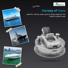 Marine City 316 - Pestillo redondo de acero inoxidable 316 de 2.0 in para puertas, escotillas (4 unidades) 