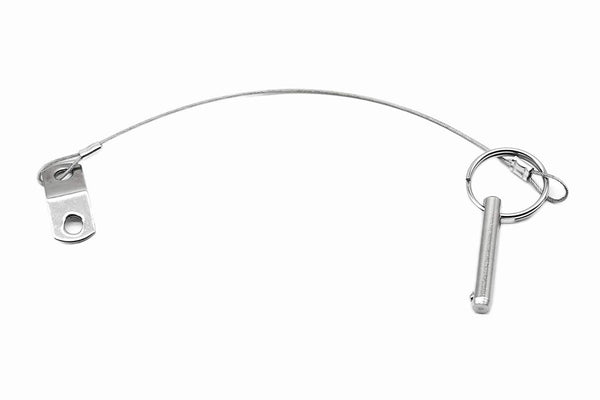 Marine City Stainless-Steel Boat Bimini Top Quick Disconnect Pin with Cable 1/4" x 1" Grip (1pcs)