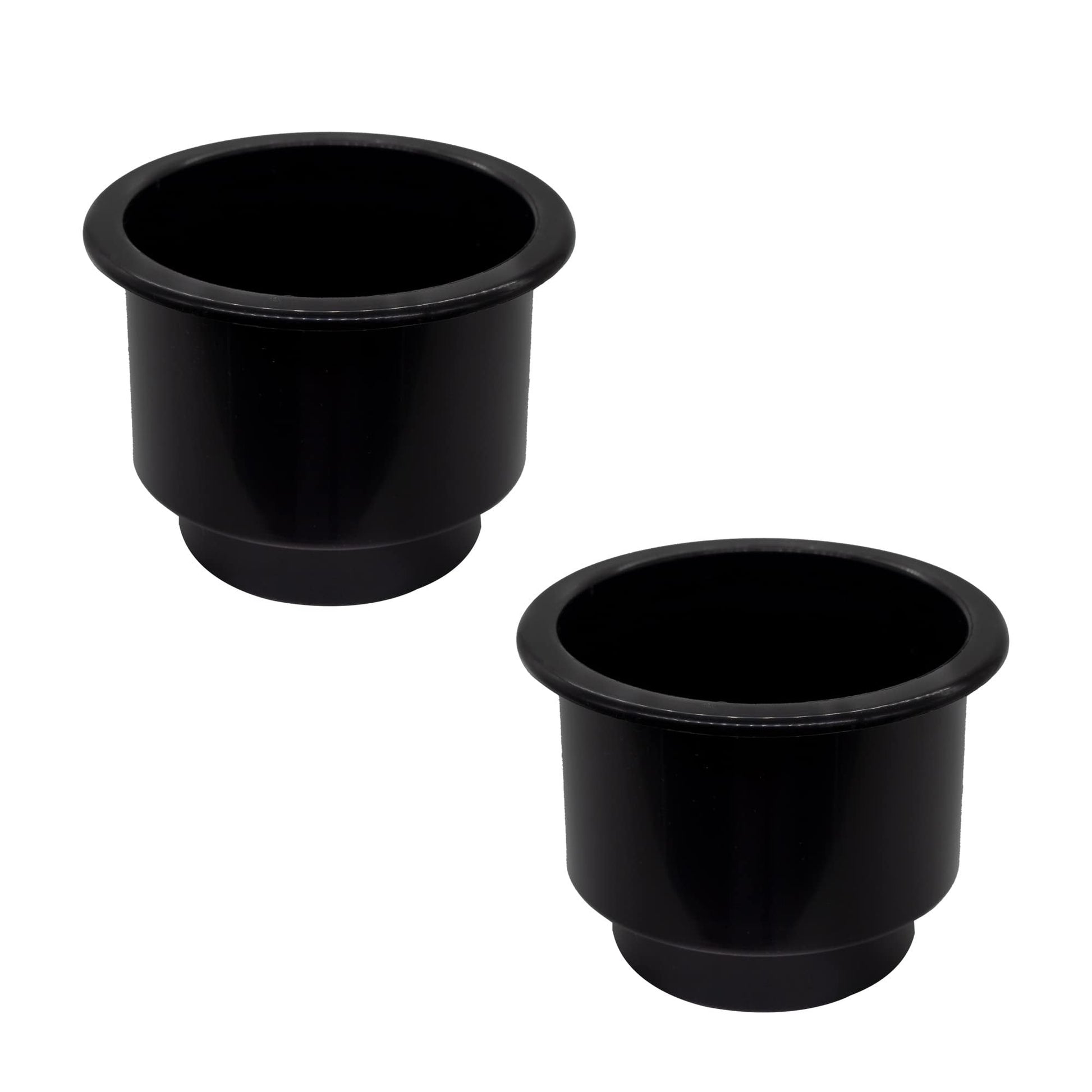 Marine City Black Plastic Cup Drink Holder with Center Drain Hole – Durable MARINE CITY