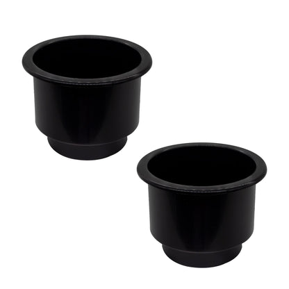 Marine City Black Plastic Cup Drink Holder with Center Drain Hole – Durable MARINE CITY