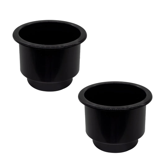 Marine City Black Plastic Cup Drink Holder with Center Drain Hole – Durable MARINE CITY