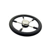 Marine City 5-Spoke Steering Wheel 316 Stainless Steel, 13-7/8", Cast Aluminum