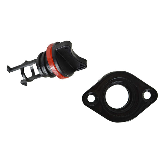 Tapón de nailon Marine City, color negro, tamaño: 3/4 pulgadas, ajuste de 1 pulgada
