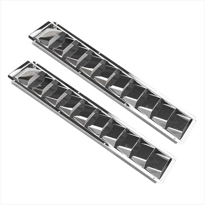 Marine City 10 Slot Louvered Vent – 304 Grade Stainless Steel, Mirror Finish