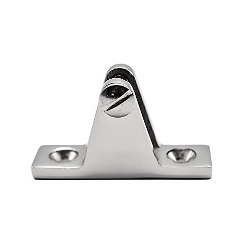 Marine City Stainless Steel Bimini Top Deck Hinge Swivel Side Mount Removable Pin