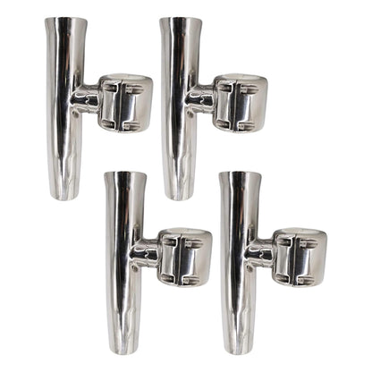 Marine City Adjustable Clamp-On Fishing Rod Holder – 304 Stainless Steel (4 Pcs)