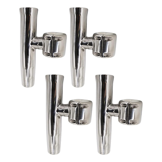 Marine City Adjustable Clamp-On Fishing Rod Holder – 304 Stainless Steel (4 Pcs)