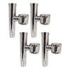 Marine City Soporte para caña de pescar ajustable con abrazadera resistente y resistente para rieles de 1-1/2 pulgadas y 1-5/8 pulgadas (4 piezas)
