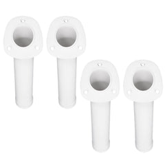 Marine City 30° White Flush Mount Fishing Rod Holder – 9-1/2” Polypropylene
