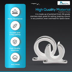 Marine City Stainless Steel Fishing Rod Storage Rack – Durable, Easy to Install