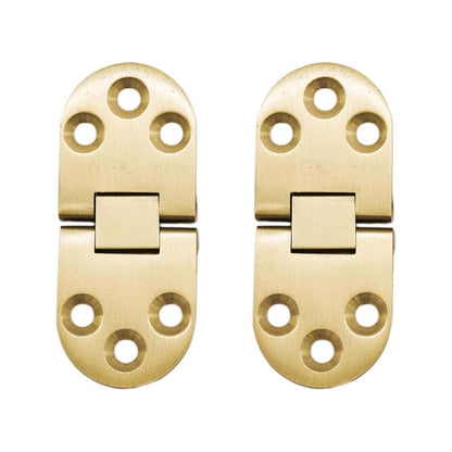Marine City Hidden Hatch Hinges – Brass 180° Flush Mount, 2-13/16” (Pack of 2)