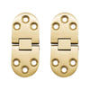 Marine City Hidden Hatch Hinges – Brass 180° Flush Mount, 2-13/16” (Pack of 2)