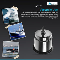 Marine City Closeable Drain Cup Holder – Flush Mount Polypropylene, Fits 30 oz