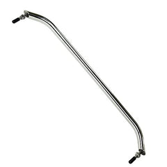 Marine City 23” Stainless Steel Oval Tube Boat Handrail with Flange & Studs